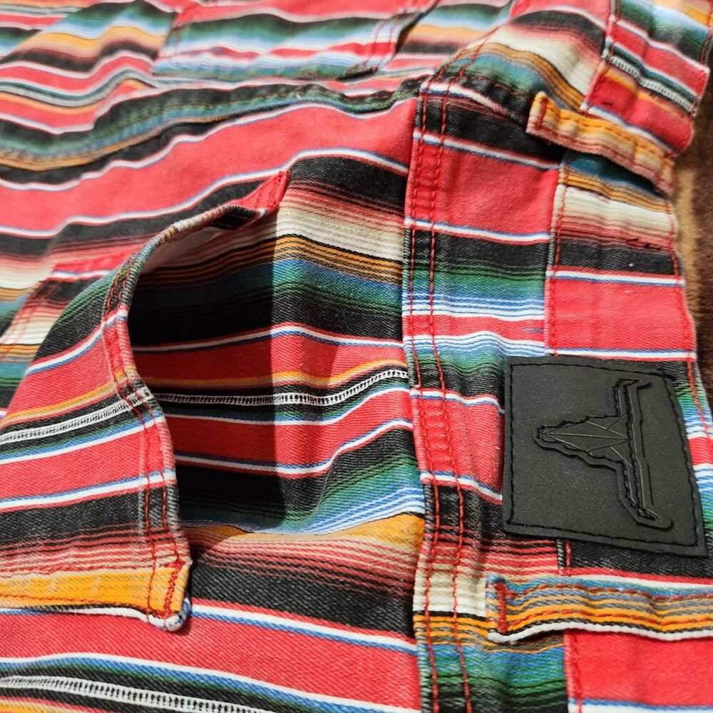 Lucky And Blessed Mini Skirt Size 8 Colorful With Pockets - Picture 5 of 13